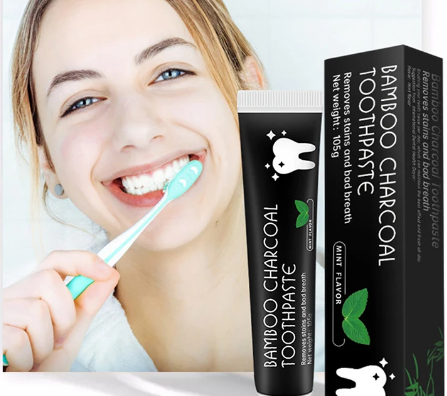 All-in-One Natural Cavity Repair & Breath Freshening Bamboo Charcoal Toothpaste for Plaque Stains, Relieve Gums, and Decay Toothache
